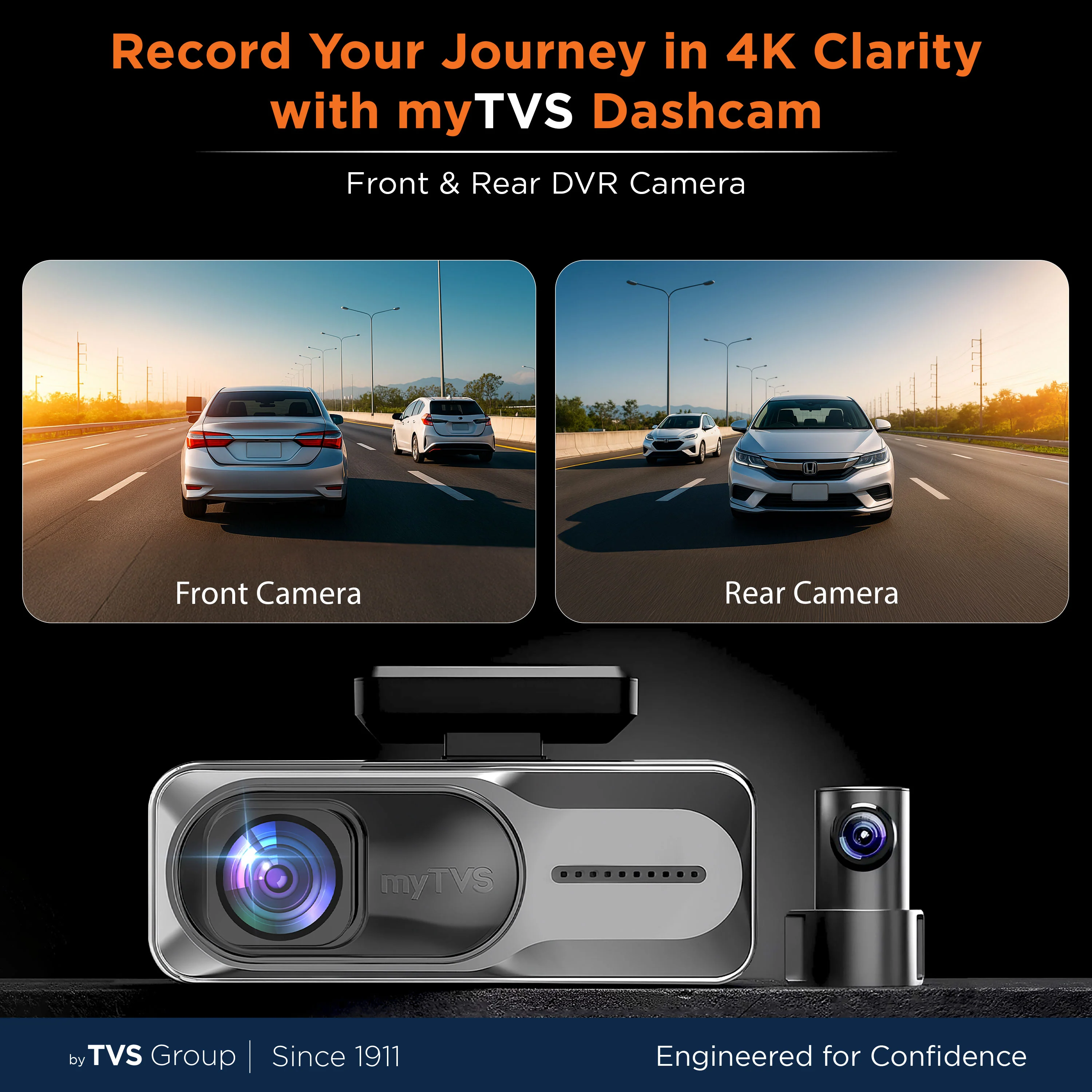 DVR-04 Dashcam Pro Plus 4K Front Rear DVR with Wi-Fi - Image 7