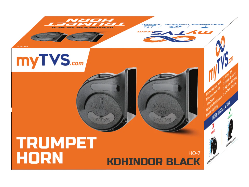 HO-7 Kohinoor Black Trumpet Twin Tone Horn - Image 4