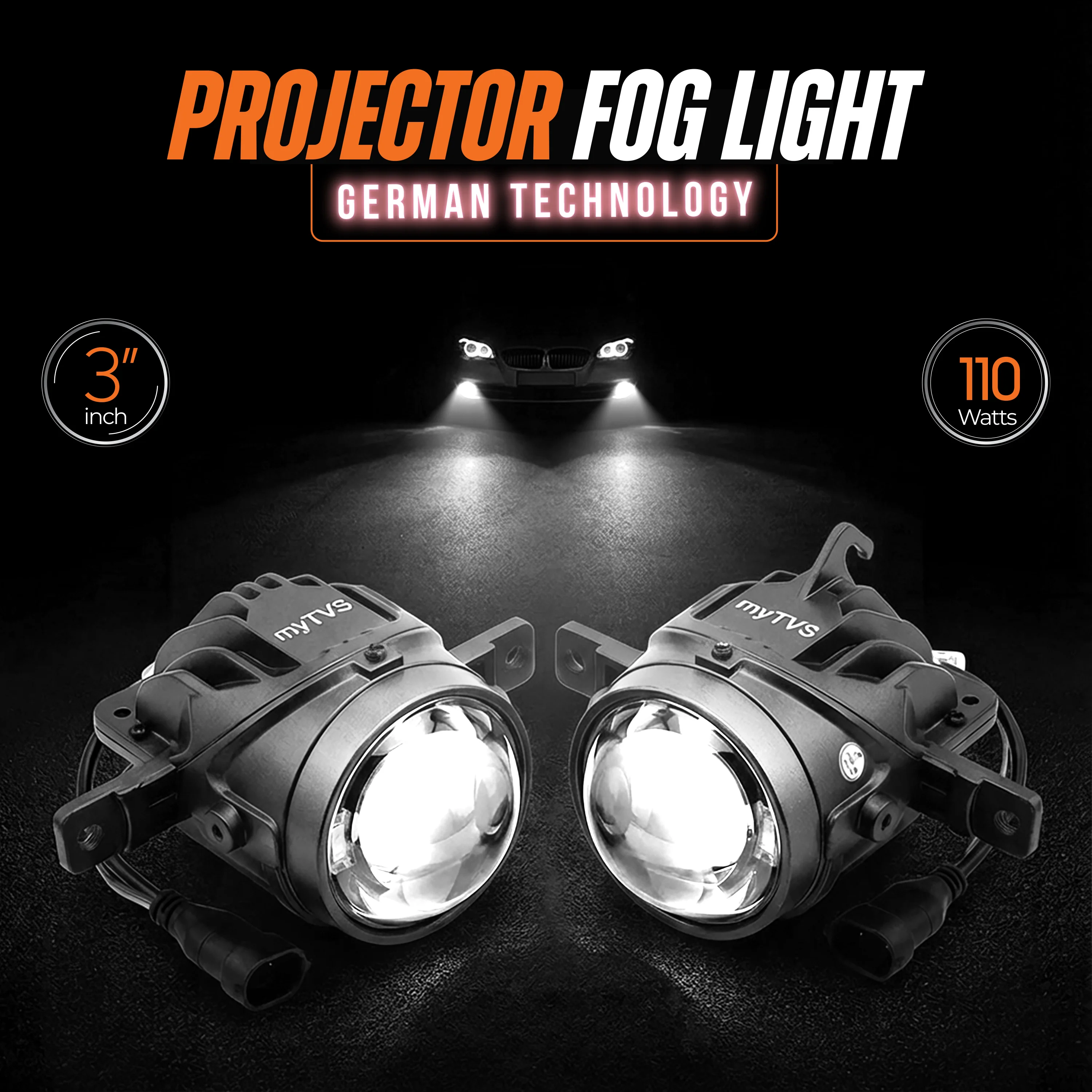 MPLFL - 03 myTVS Projector Fog Light 110W 3 inch with HD lens - Image 6