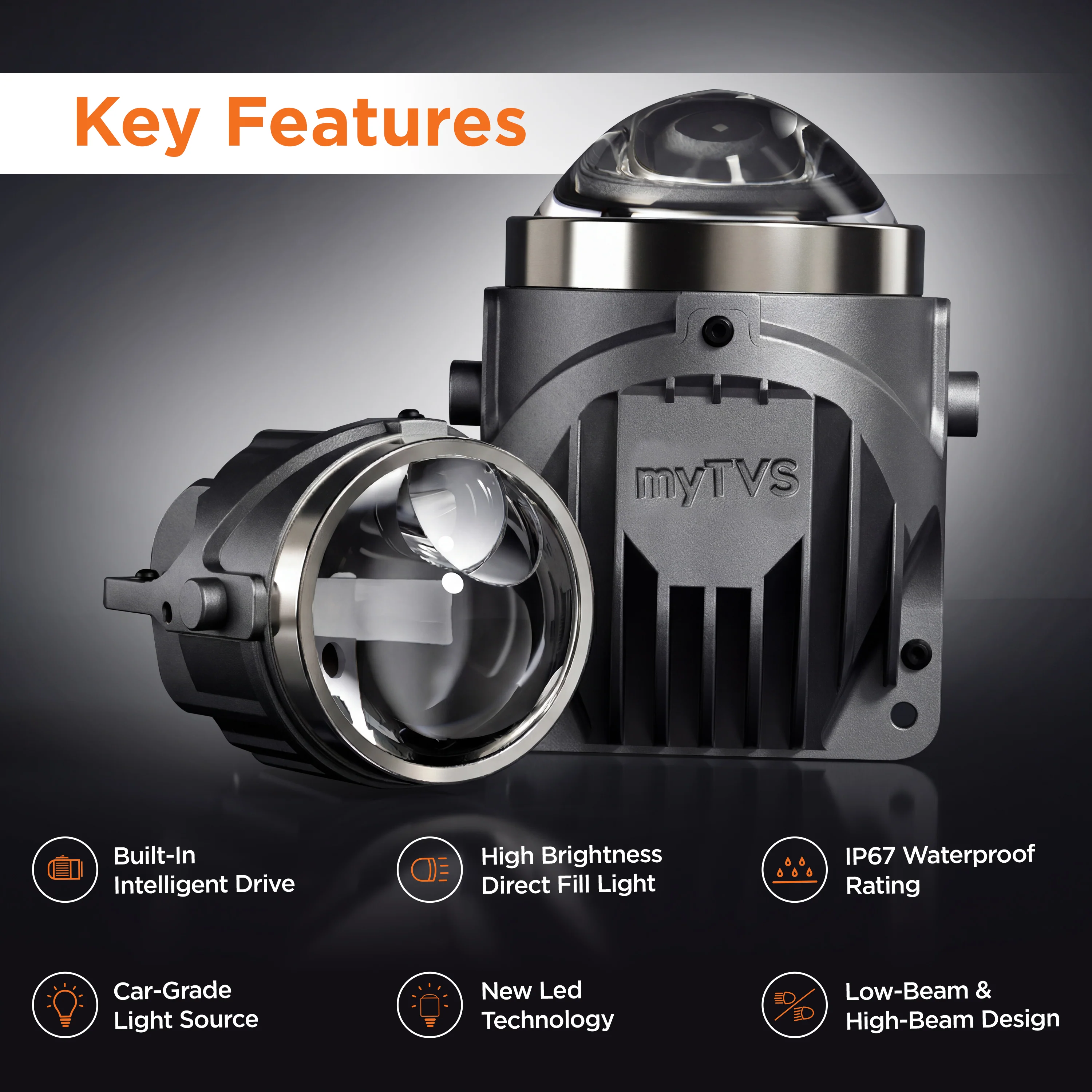 MPLFL - 04 myTVS Projector Fog Light 110W 3 inch with one eye lens - Image 4