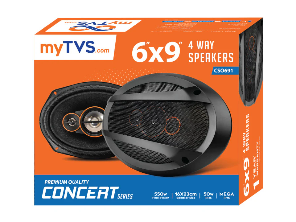myTVS CSO691 6x 9 550W 4 Way Oval Speaker - Image 4