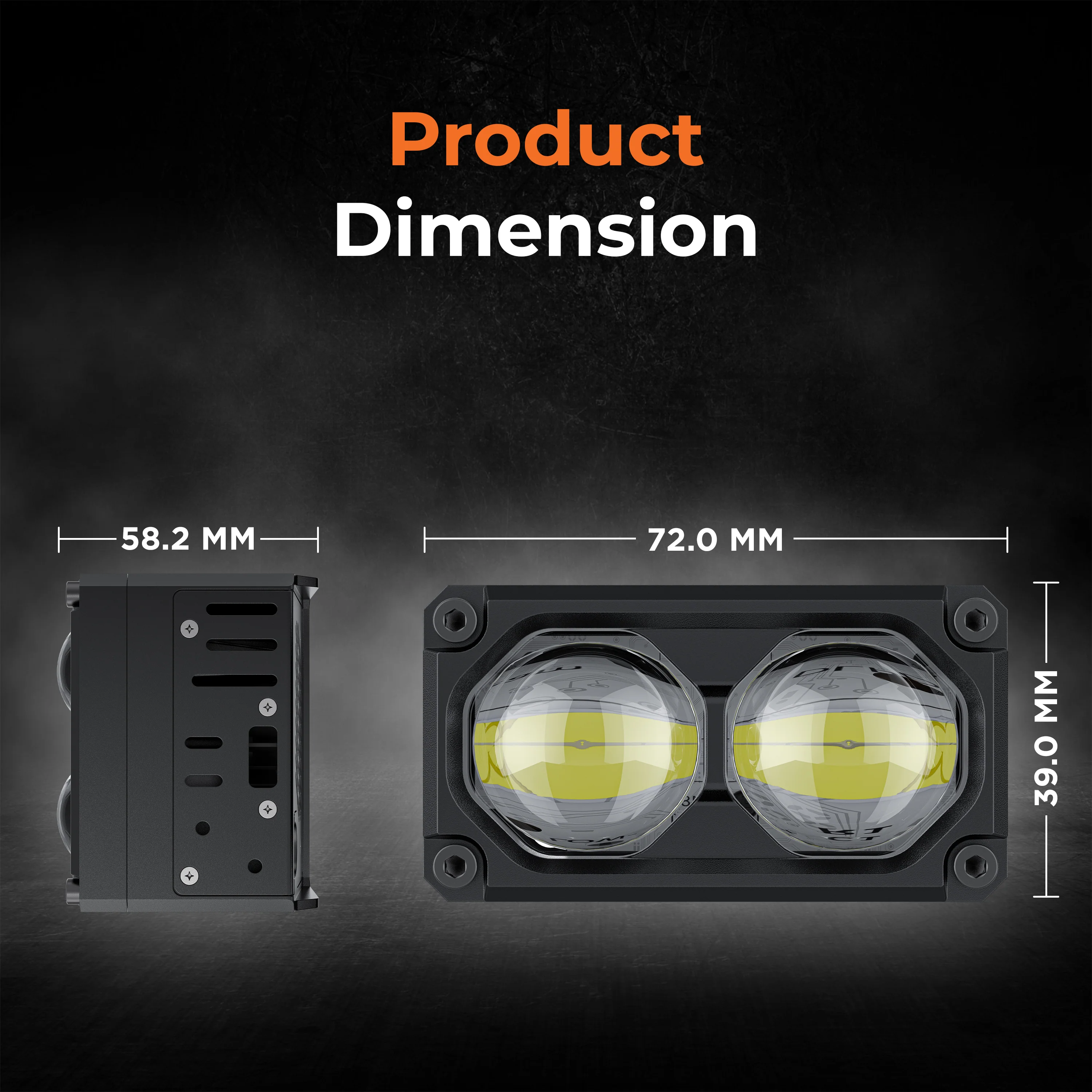 myTVS GL-2L 40W Multi-Functional LED External Lamp Long-Range, Durable Vehicle Light - Image 3