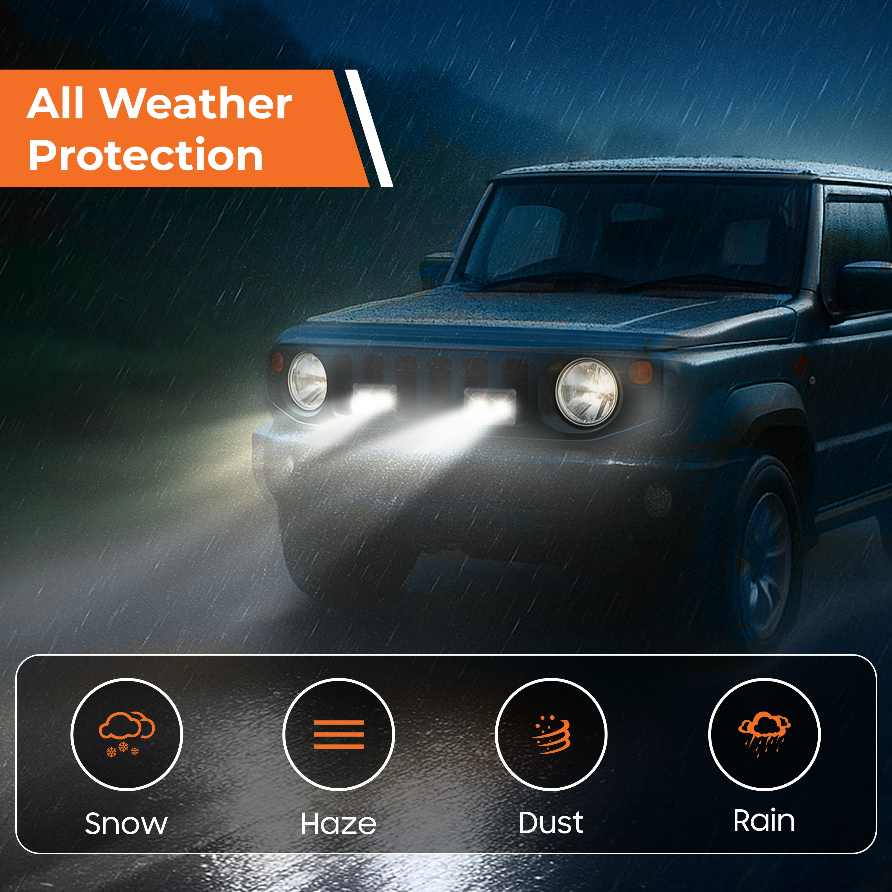 myTVS GL-2L 40W Multi-Functional LED External Lamp Long-Range, Durable Vehicle Light - Image 4