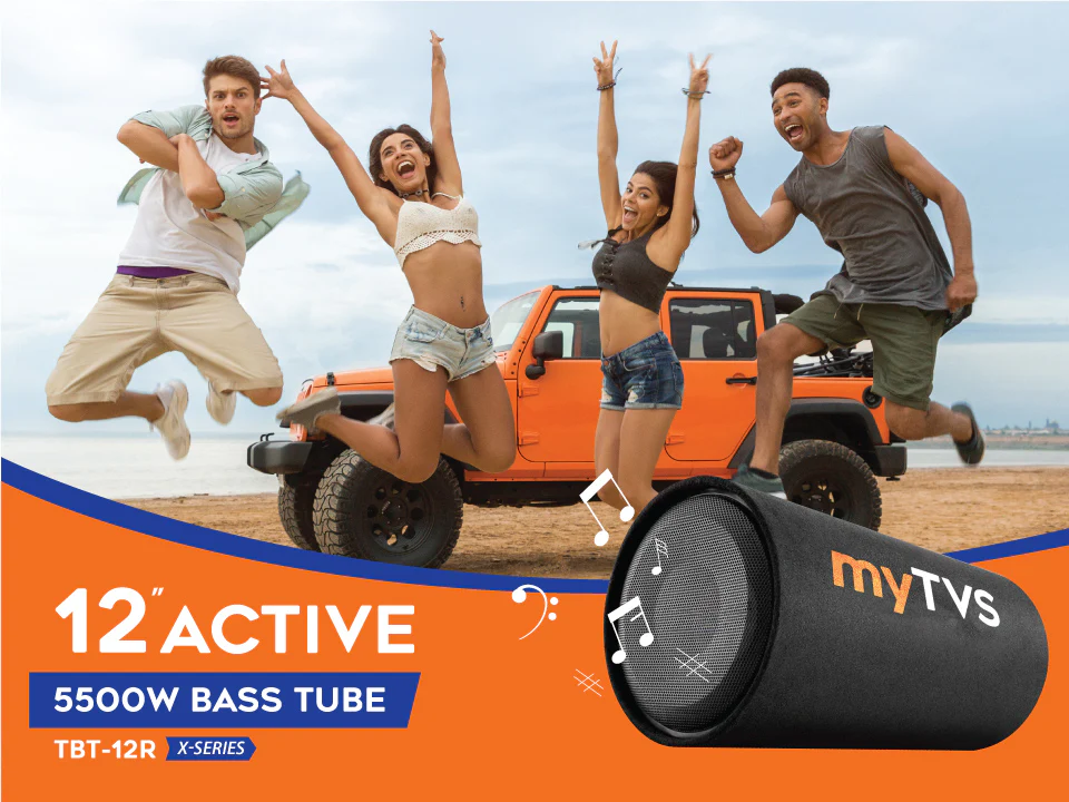 MyTVS TBT-12R X-Series 12 Inches Round Shape Active BassTube with in Built Amplifier - Image 4
