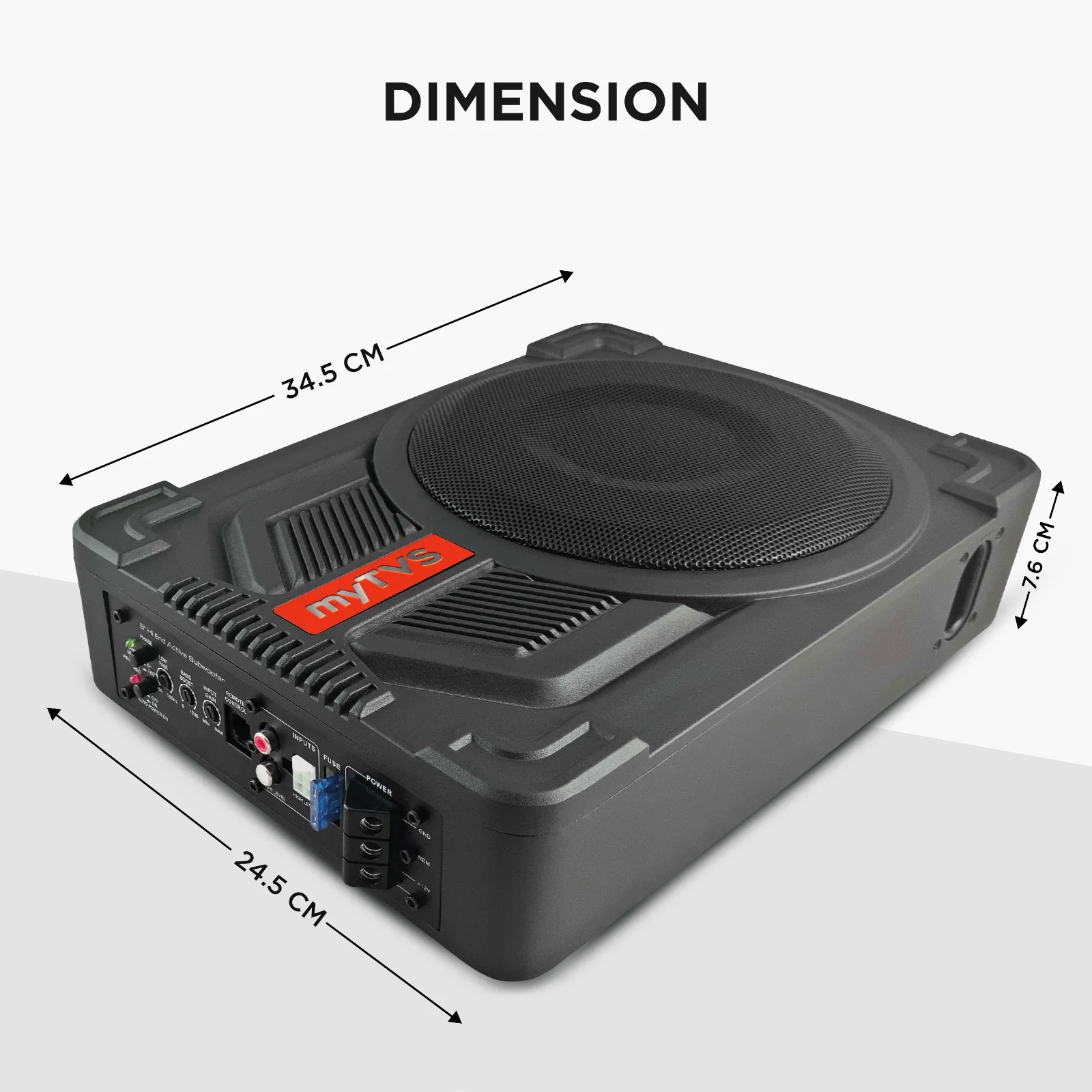 myTVS VIBE X SERIES 8" Underseat Subwoofer VXSW-8 - Image 6
