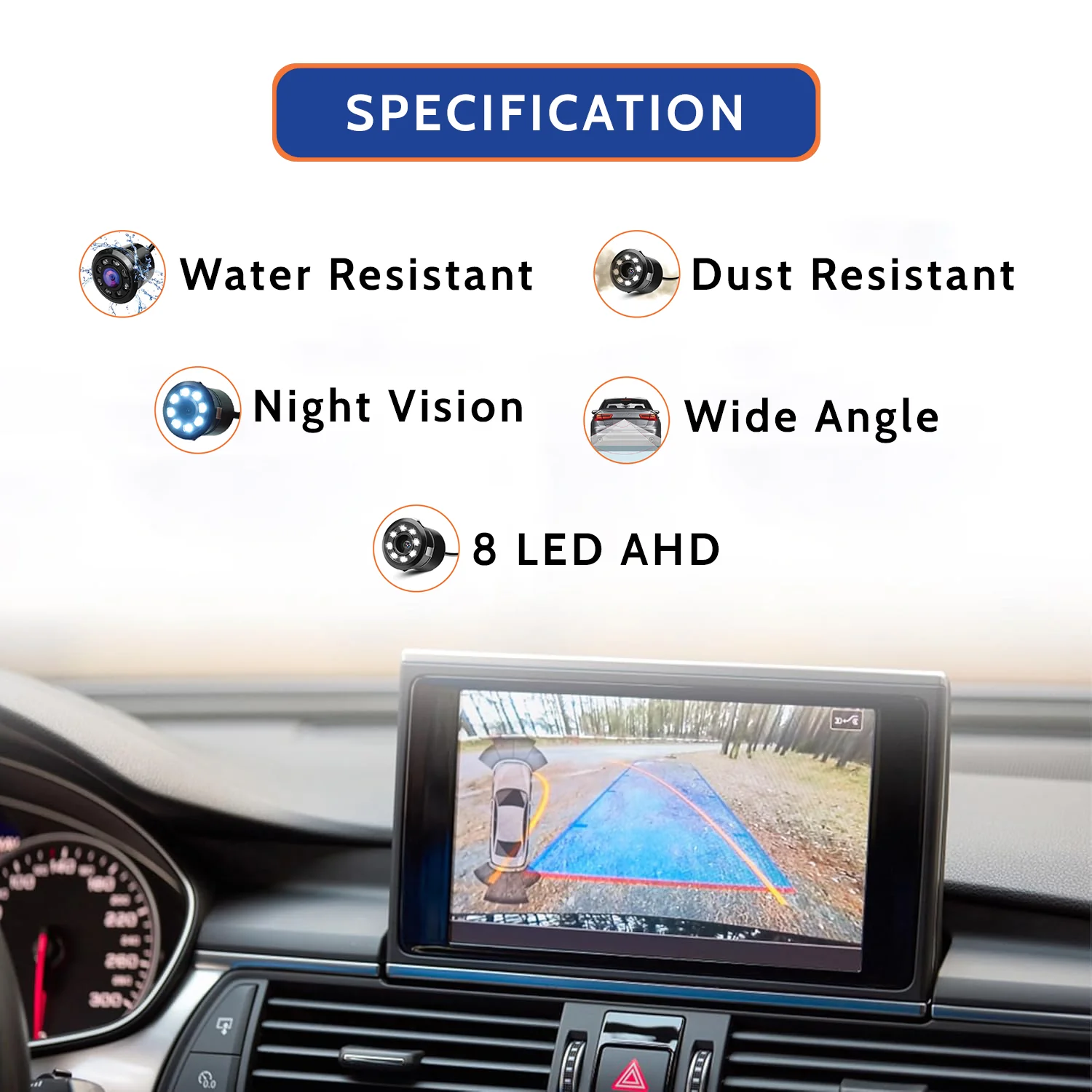 RC-71 AHD Reverse 8 LED Camera - Image 3