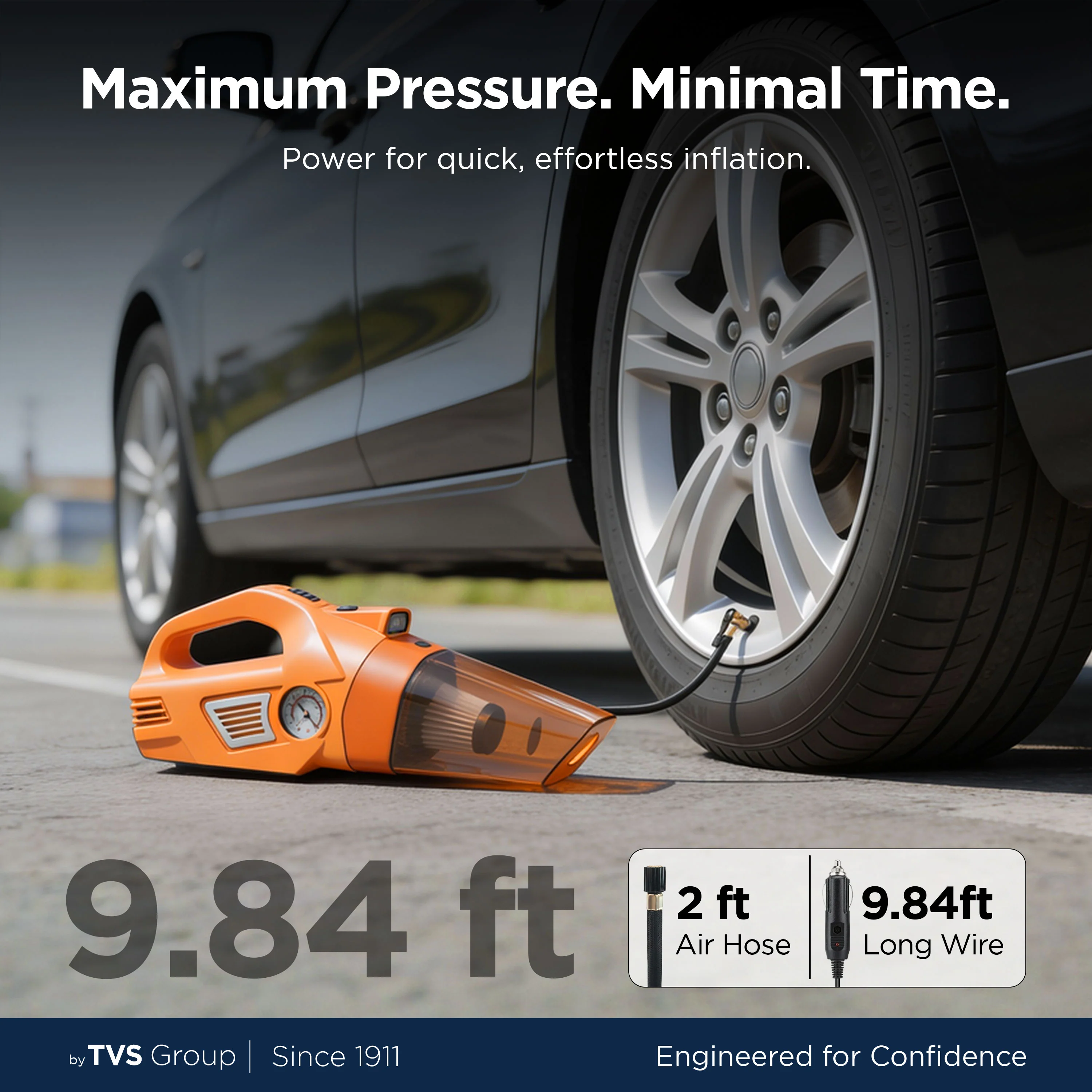 myTVS TI-8 Air Dual Pro 2-in-1 Vacuum Cleaner & Tyre Inflator - Image 5