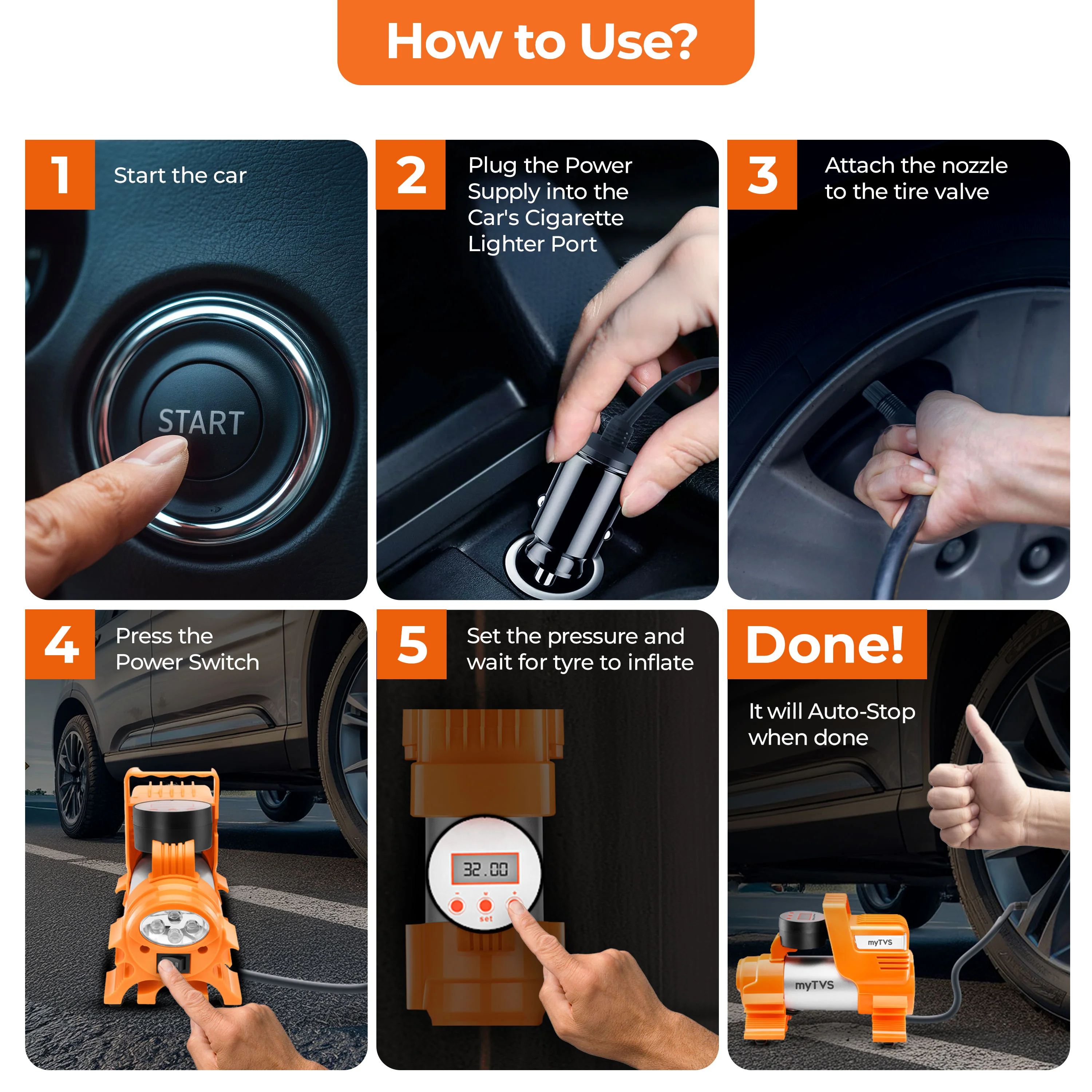myTVS TI-86 Air Jet Digi | Digital Heavy-Duty Tyre Inflator - Image 8