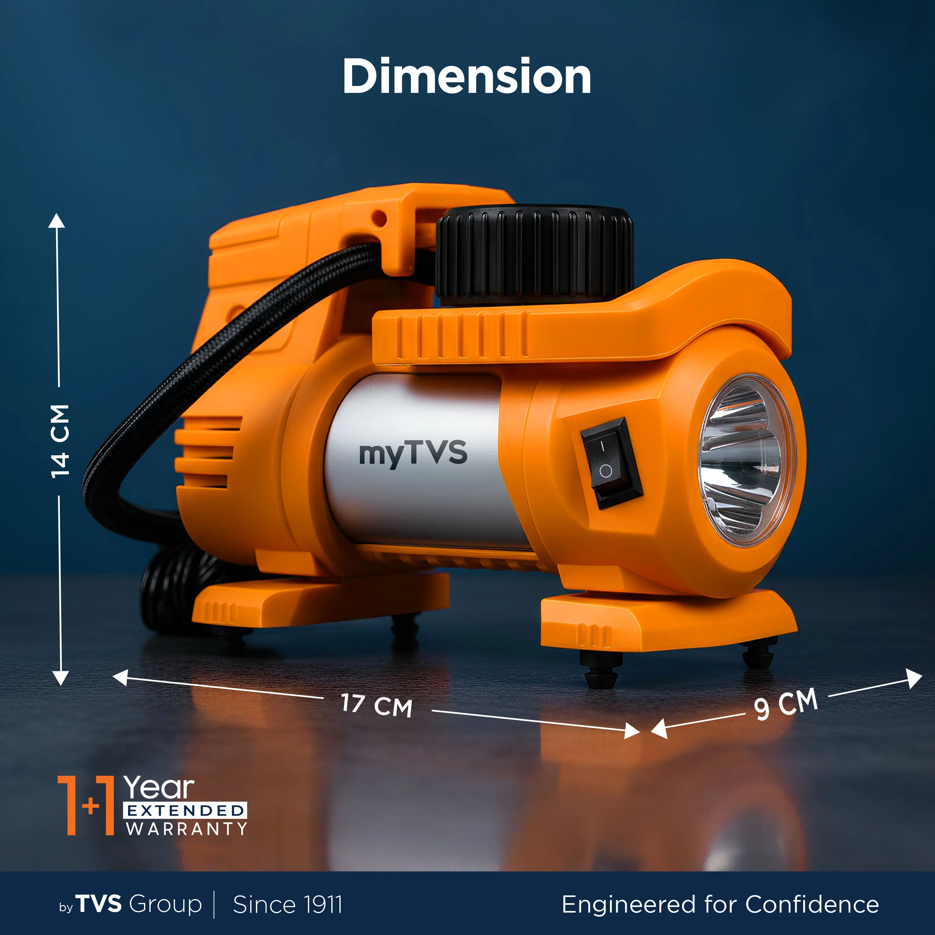 myTVS TI-88 Air Thunder Digi | Digital Heavy Duty Tyre Inflator - Image 9