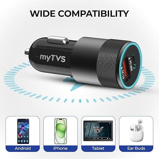 TMC-93 12-24V 38W Dual Output Charger with 3in1 Cable - Image 5