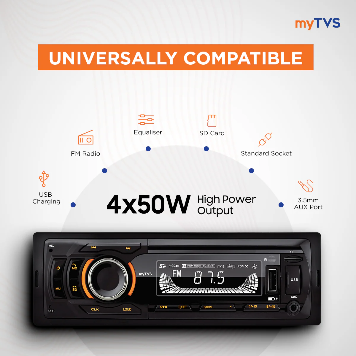 TMP-54 Dual USB Car MP3 Player - Image 3